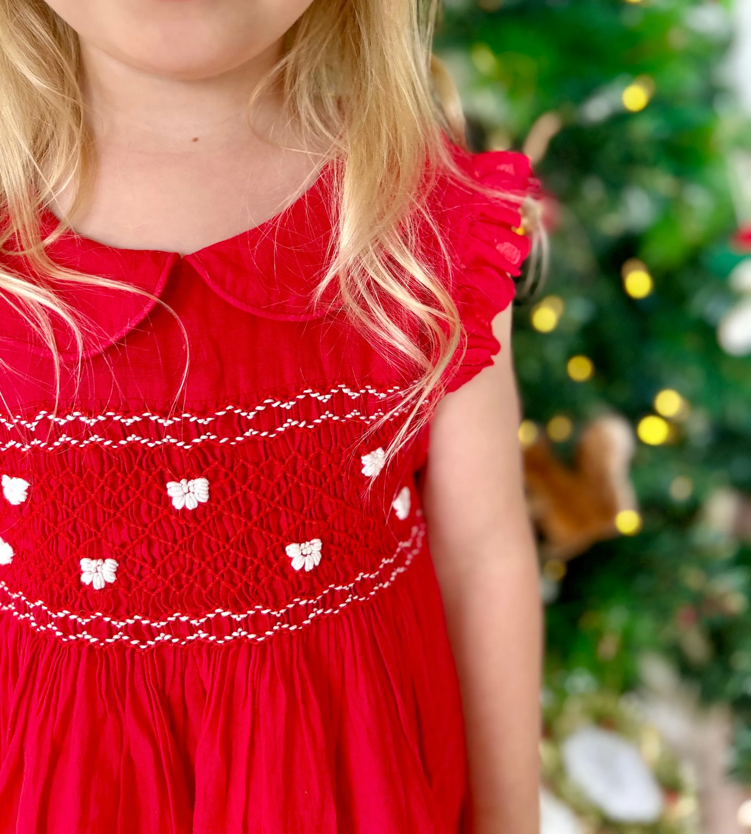 Red Fairy Smocked Dress