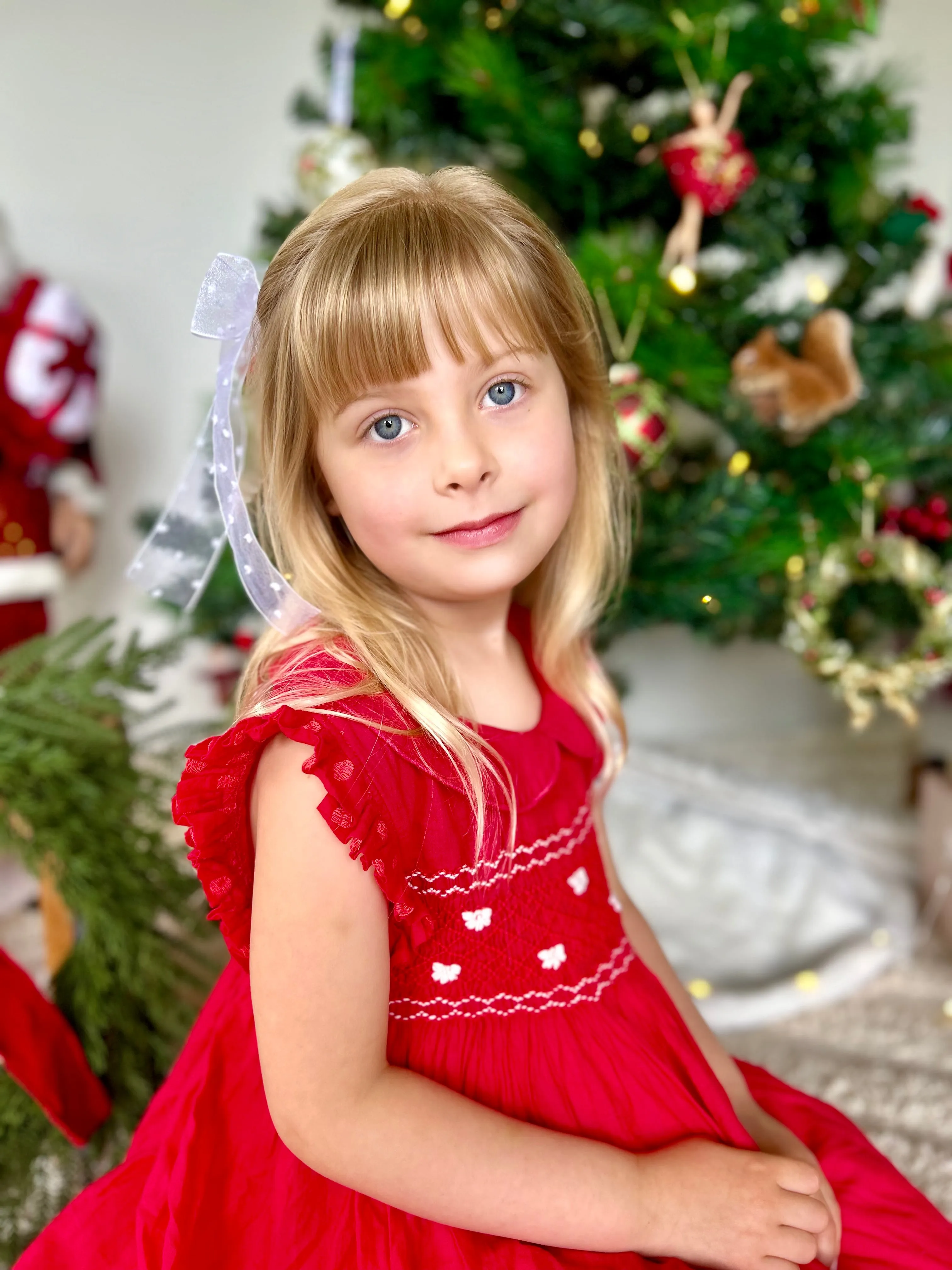 Red Fairy Smocked Dress