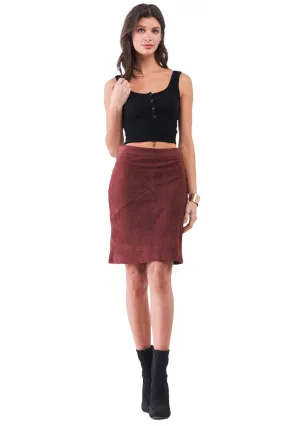 Redwood Suede Skirt