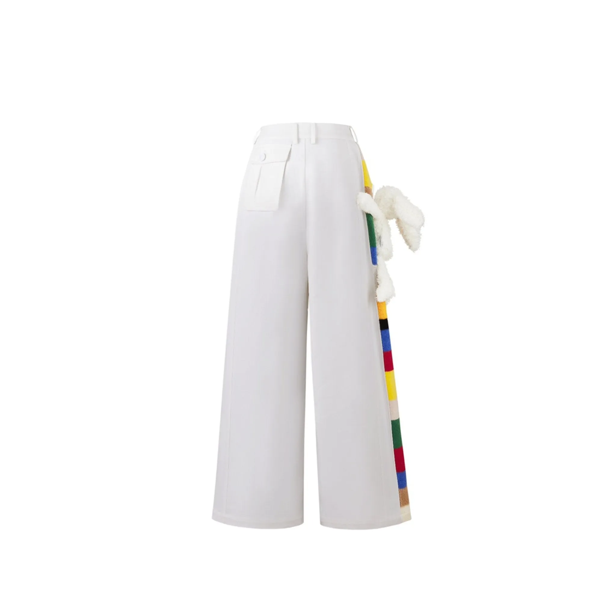 Retro Bunny Loose Pants in White