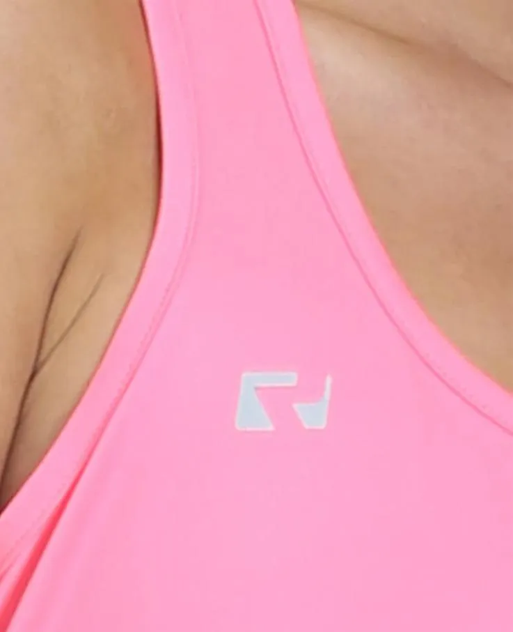 RIPT Cutout Racerback Vest - Pink