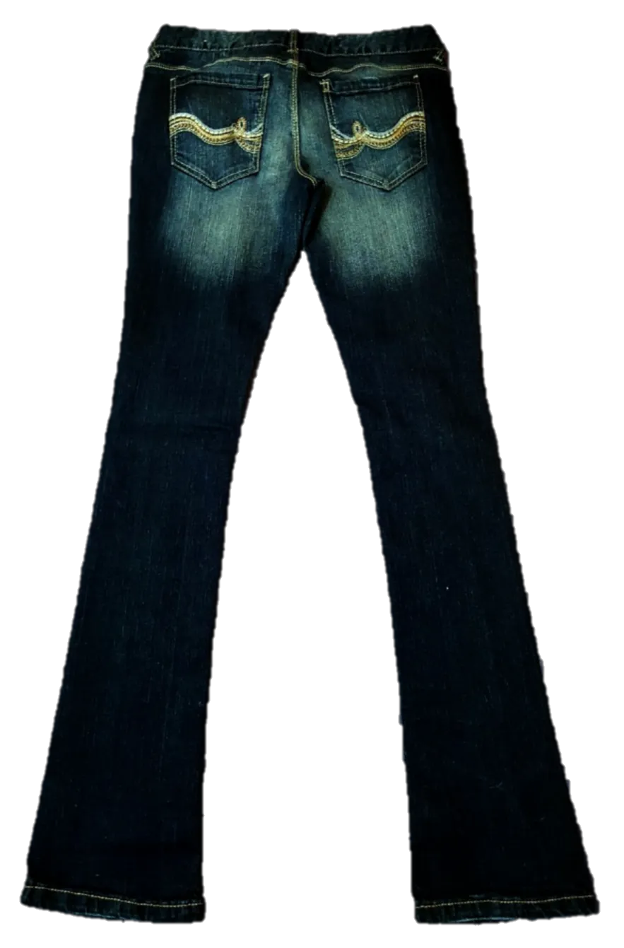 Rue21 Dark Washed Faded Jeans