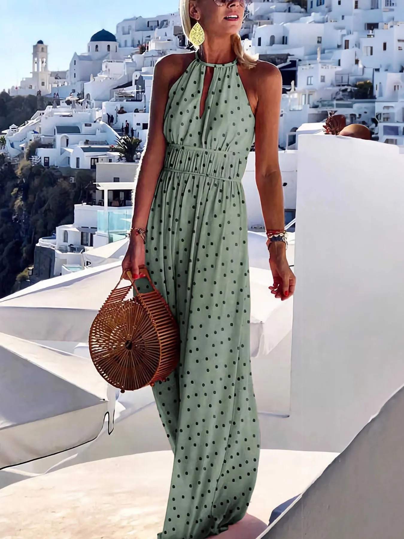 Sexy Printed Maxi Dress