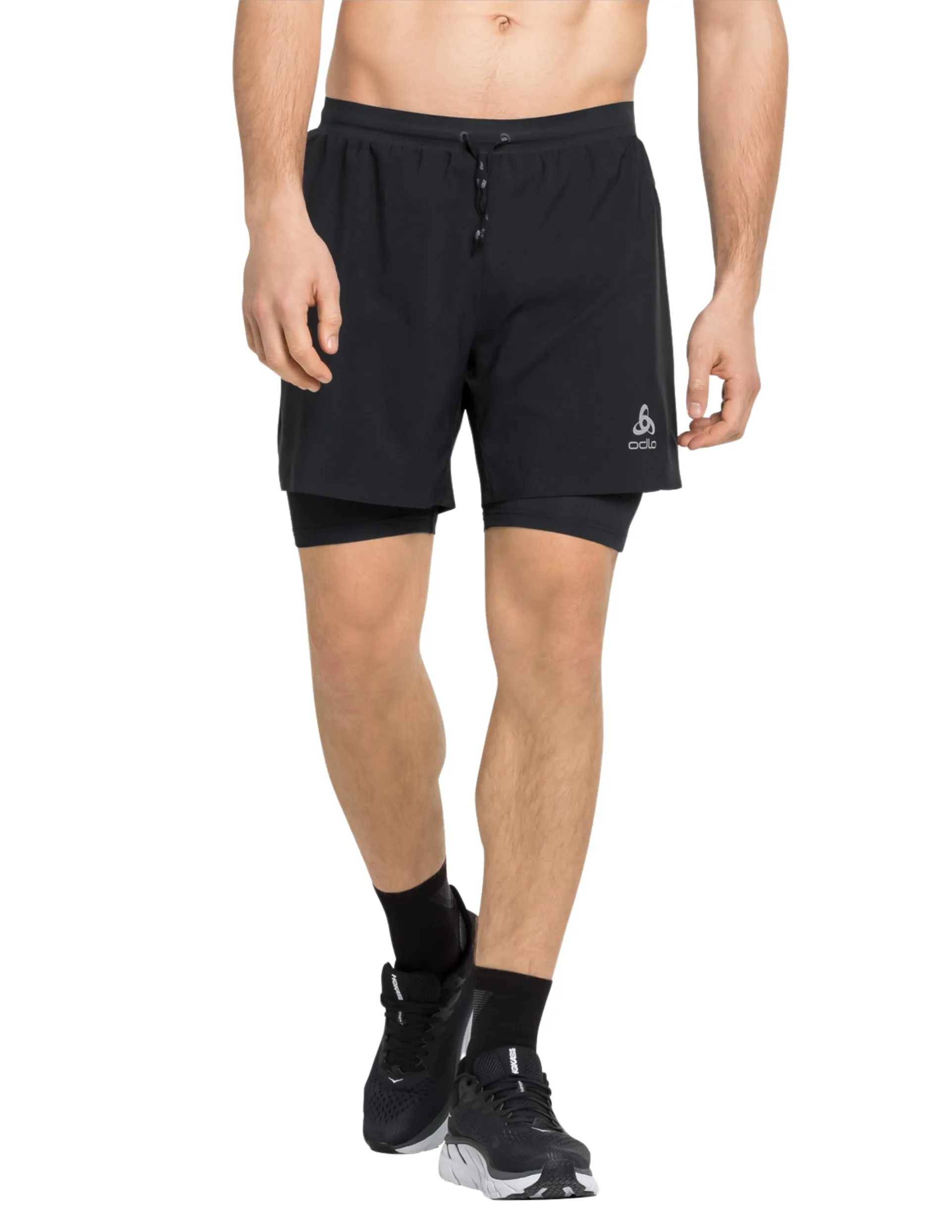 Short de Trail 2-en-1 Odlo Axalp Trail 6" Homme