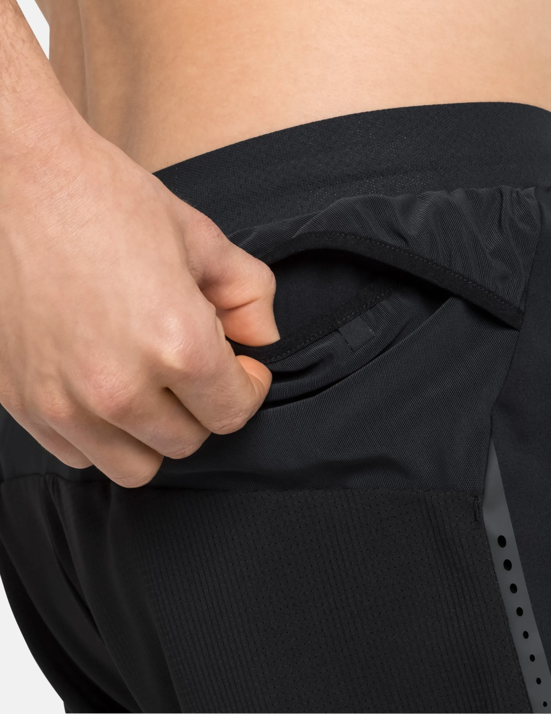 Short de Trail 2-en-1 Odlo Axalp Trail 6" Homme