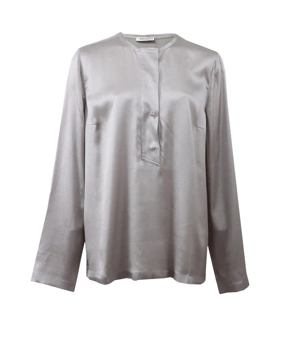 Silk Lurex Henley
