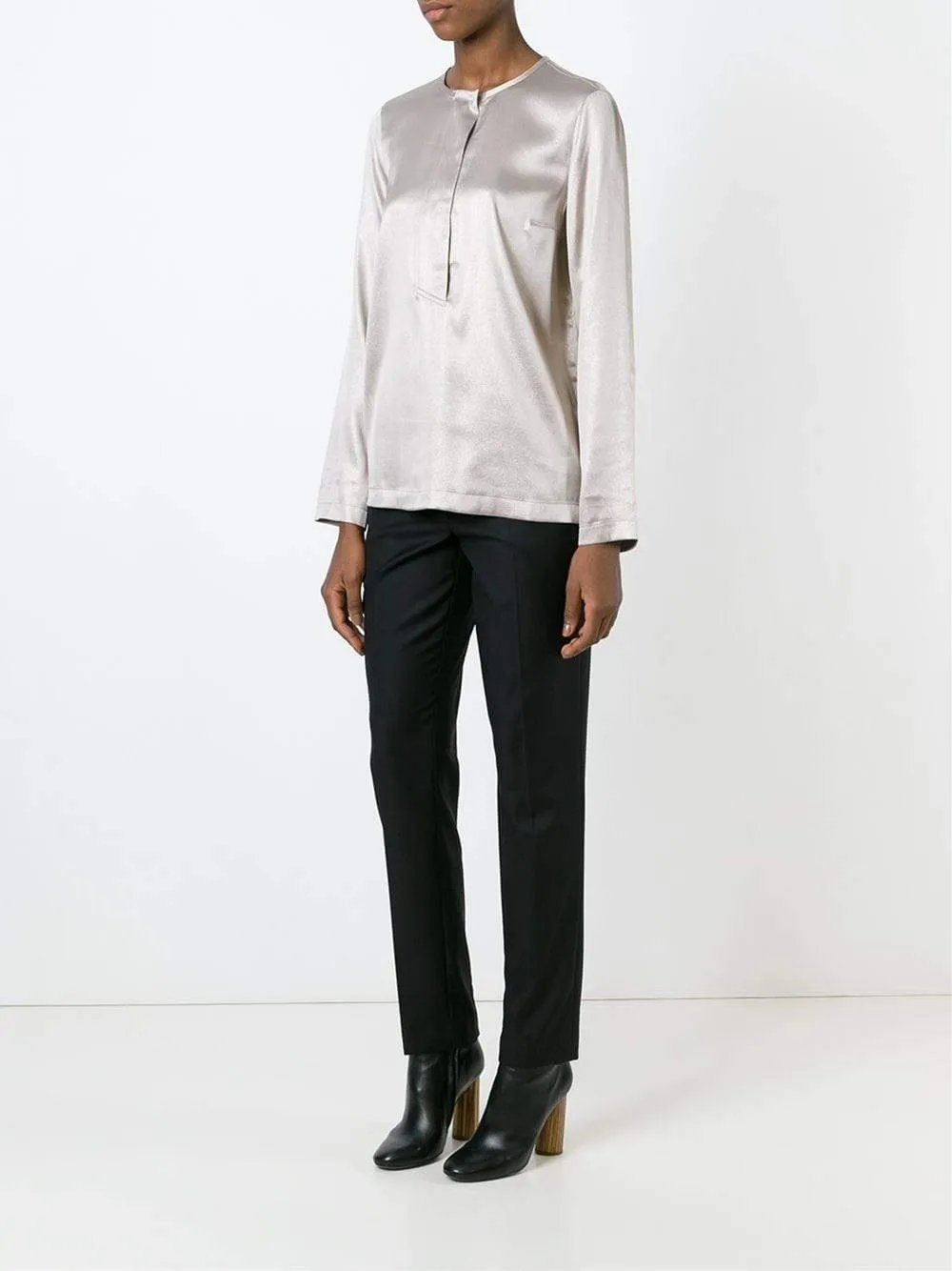 Silk Lurex Henley
