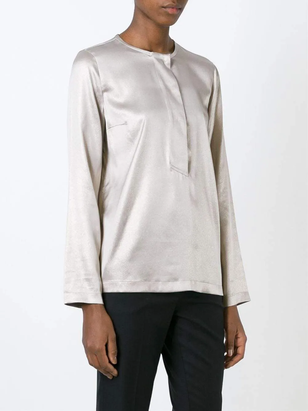 Silk Lurex Henley