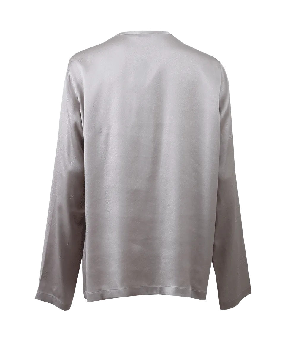 Silk Lurex Henley