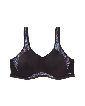 Sparks Underwire Sports Bra | Black / Royal Blue