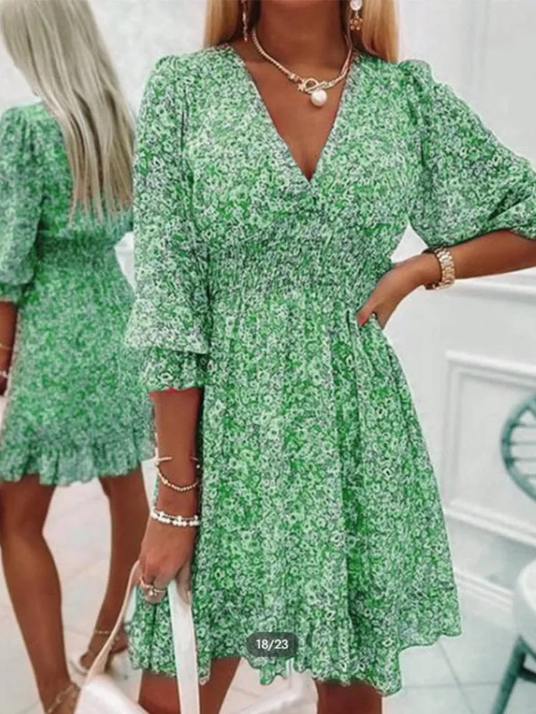 Tiny Floral Mini Dress