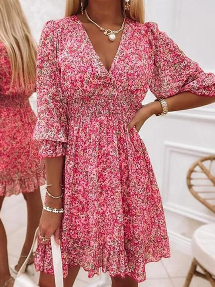 Tiny Floral Mini Dress