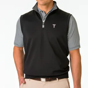 Troy | Caves Solid Quarter Zip Vest | Collegiate