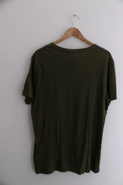 Vintage polo ralph lauren brown mens large plain tees