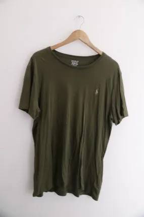 Vintage polo ralph lauren brown mens large plain tees