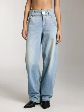 Washed Low Rise Jeans