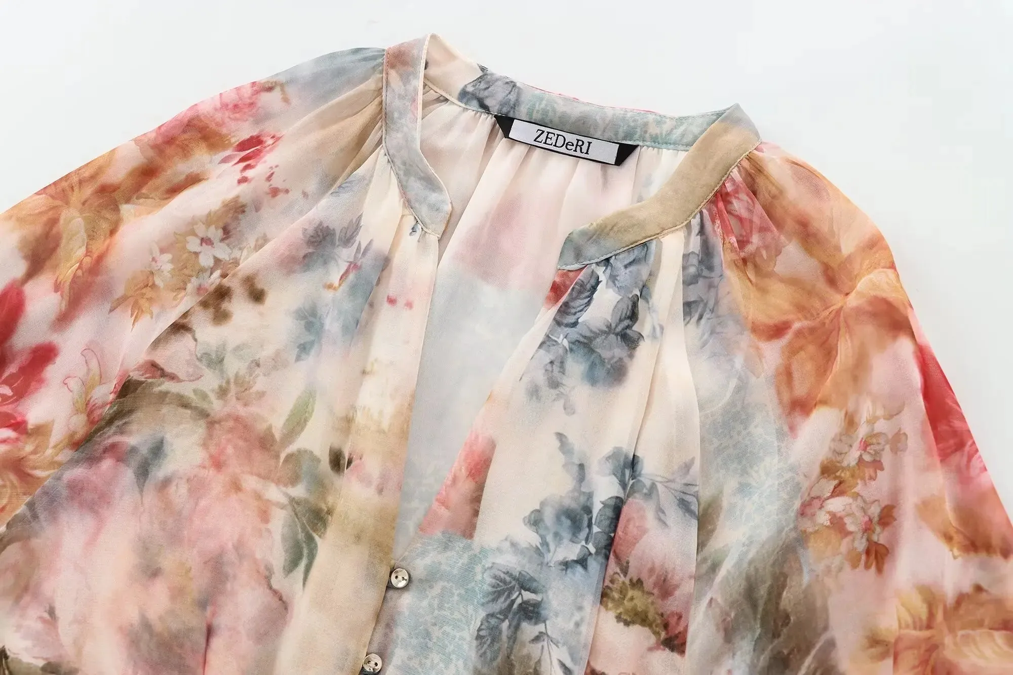 Wilma Floral Belted Boho Dress