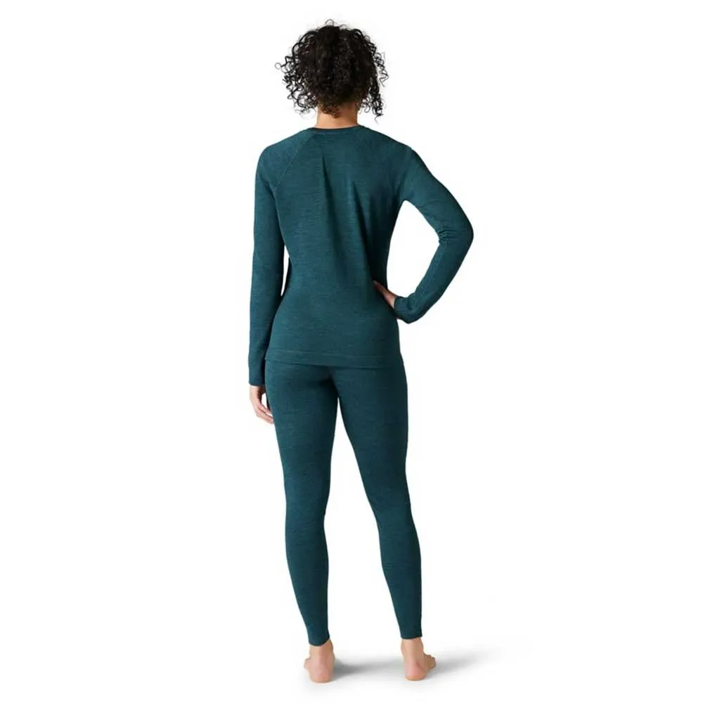 Women's Classic Thermal Merino Base Layer Crew - Twilight Blue Heather