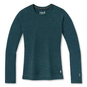 Women's Classic Thermal Merino Base Layer Crew - Twilight Blue Heather