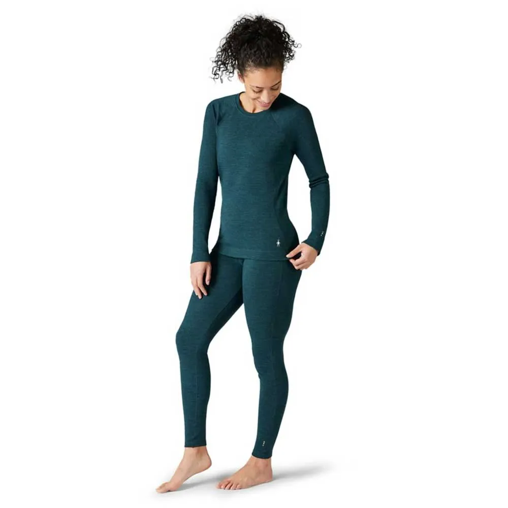 Women's Classic Thermal Merino Base Layer Crew - Twilight Blue Heather