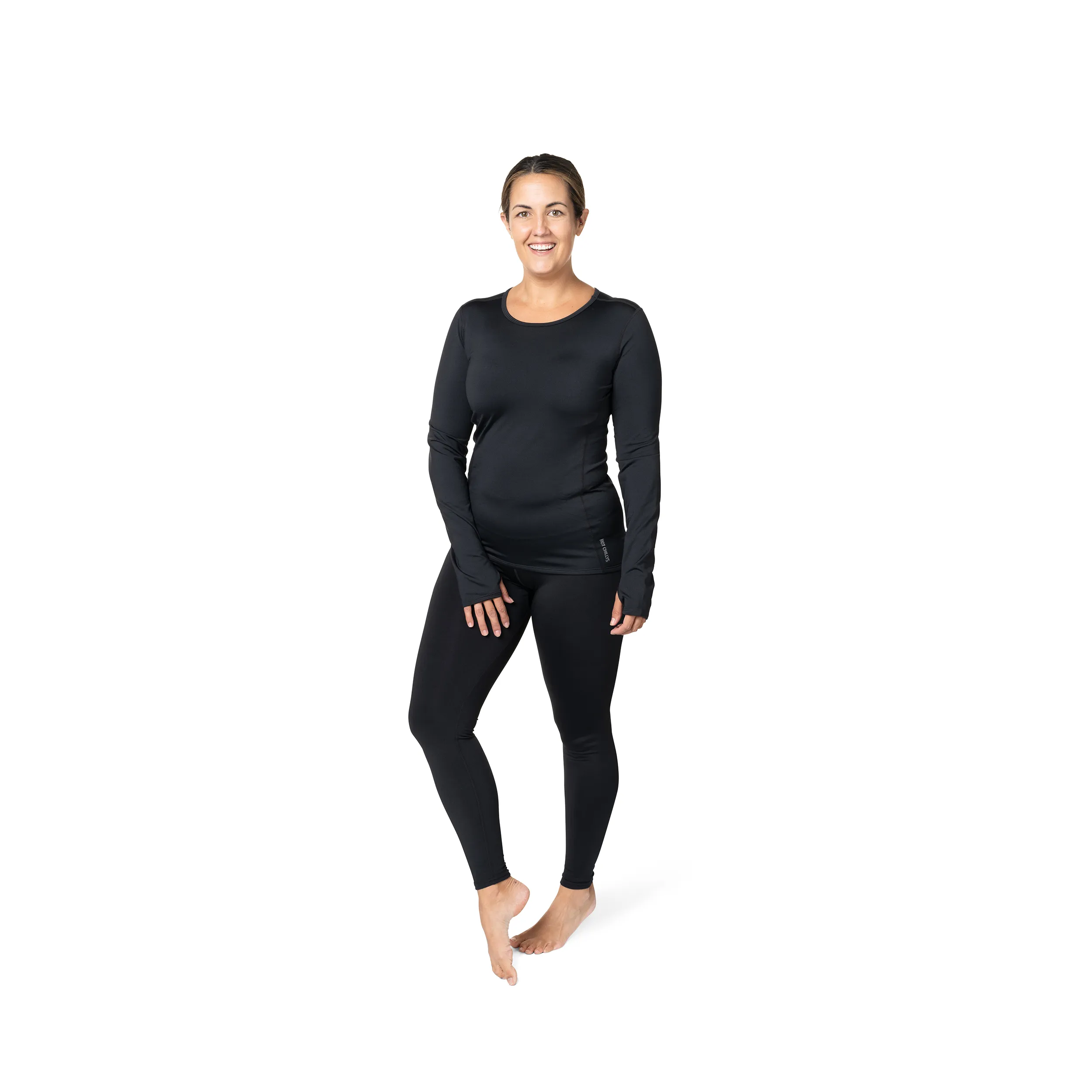 Women's Micro-Elite Chamois Crewneck - Black