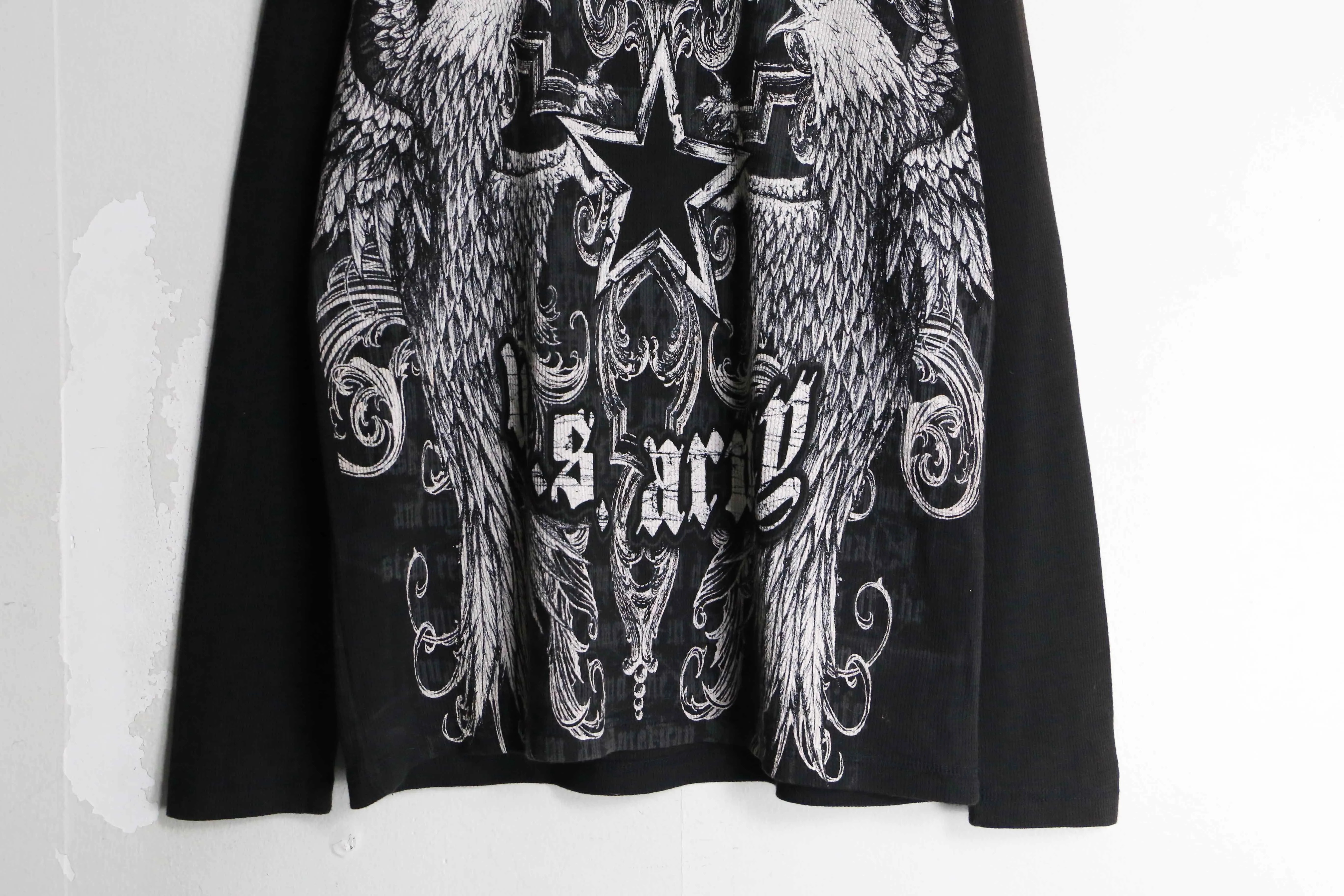 y2k full print thermal long tee