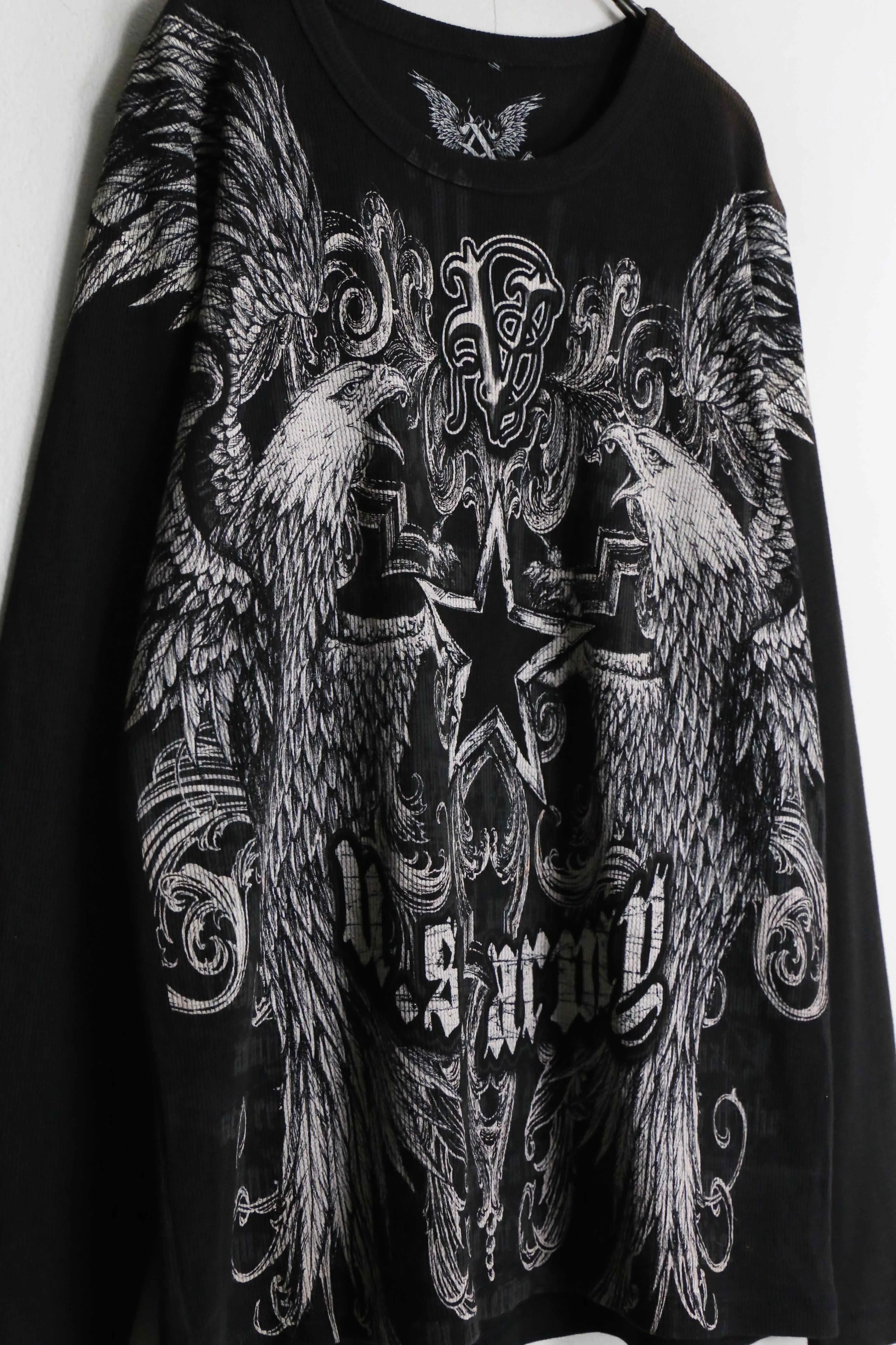 y2k full print thermal long tee