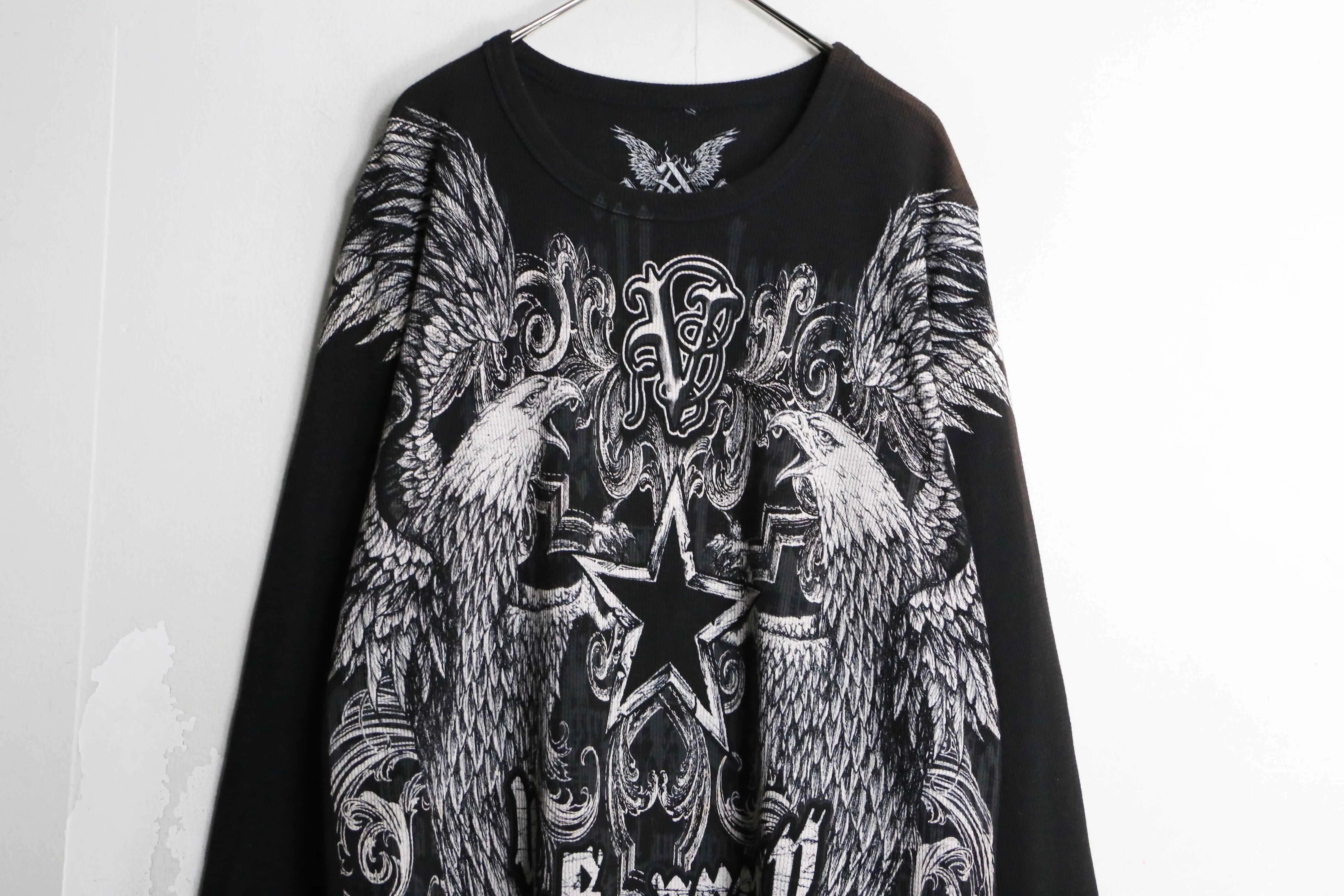 y2k full print thermal long tee
