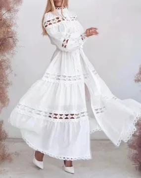 ZIBO Long Sleeve Maxi Bodycon Dress